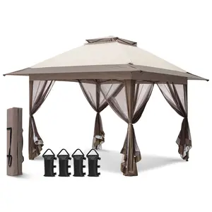 13x13 Pop Up Gazebo with Netting w/ 169 sqft of Shade 13x13 Pop Up Gazebo with Netting w/ 169 sqft of Shade