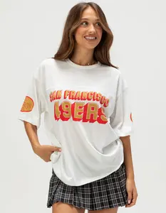 JUNK FOOD San Francisco 49ers Halfback Womens Jersey Tee