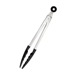 HENCKELS Stainless Steel Silicone Tongs