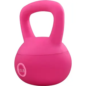Soft Kettlebells - Sea and Iron Sand Filled Weights for Women and Men - Color Coded Soft Vinyl Kettlebells, Multiple Sizes