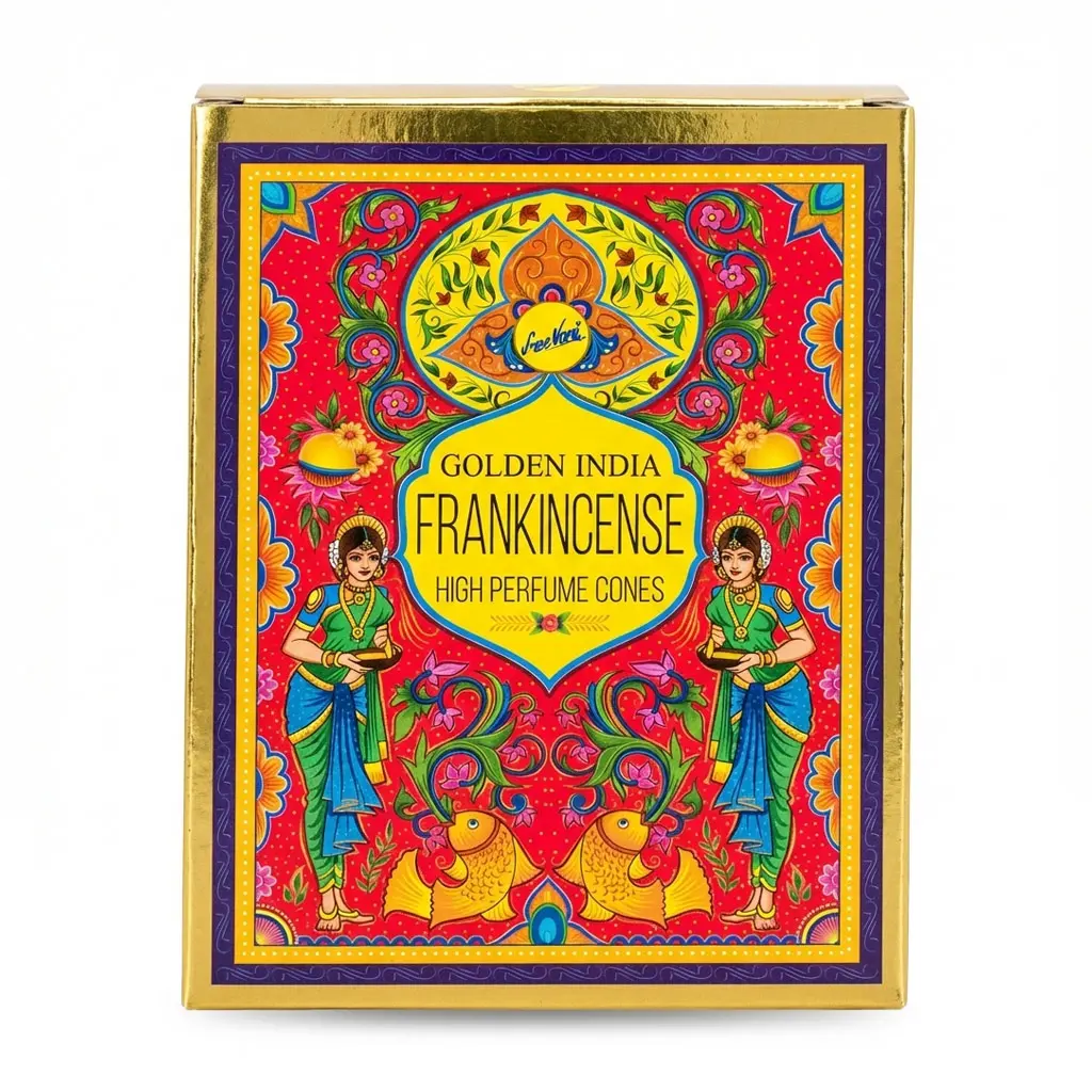 Frankincense Backflow Incense Cones 10 Pack — Sree Vani Cascade Cones
