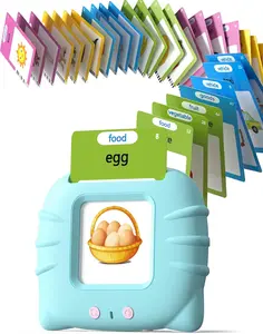 Talking Flash Cards for Toddler 1 2 3 4 Year Olds, Language Learning Toys, Pocket Speech Therapy Toys, Autism Toys