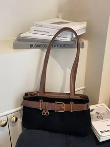 Women's Shoulder Tote Bag, Crossbody Bag with Zipper Closure, Fashionable & Versatile Design, Casual Style for Daily Use, Everyday Shoulder Bag, Classic Shoulder Bag