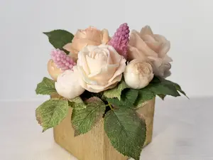 Roses & Peonies Handmade Artisan Goat Milk Soap – Floral Luxury Moisturizing Bar