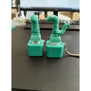 Lizard Button Keychain Press to Make a Sound Relieve Stress Fun Gift Halloween Christmas Green Design with Keychain Convenient Playful Accessory for Daily Use