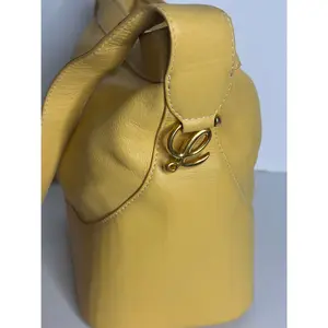 Pre-owned Loewe Yellow calfskin leather vintage bucket bag