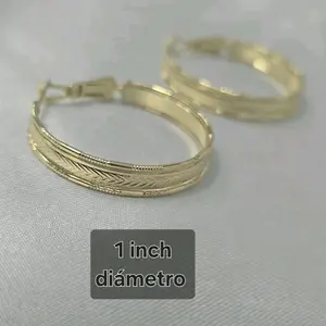 Medium Gold Hoops – High Quality, 1 Inch Diameter, Elegant and Durable for Women