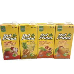 4 Packs Del Frutal Sabores Mix Manzana,Piña,Melocotón  y Mango  1000ml