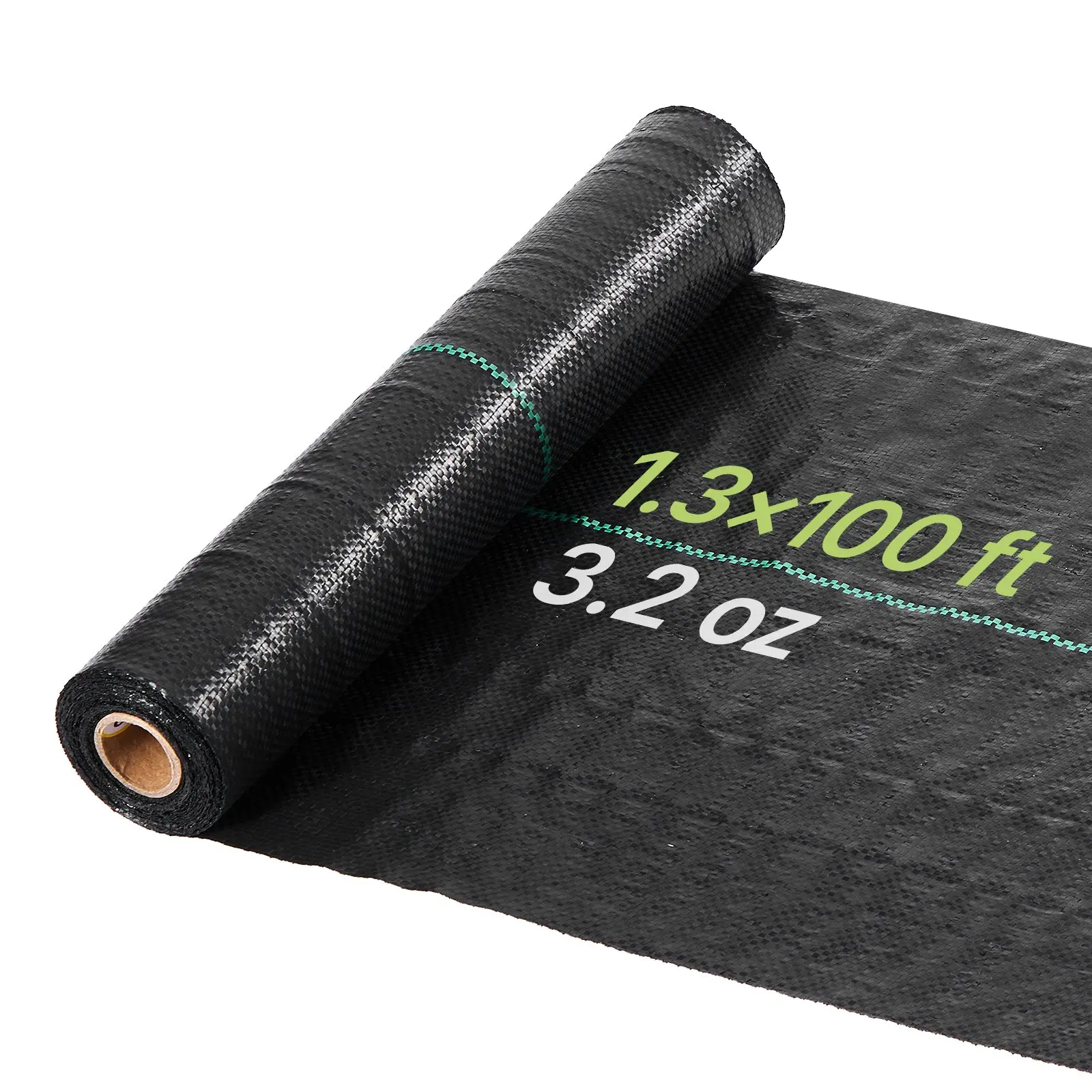 【DealsForYouDays】VEVOR Weed Barrier Fabric Heavy Duty, 1.3x100FT 3.2oz Landscape Fabric, Woven Weed Blocker Fabrics, Garden Fabrics Weeds Barrier, Weeds Control Ground Cover, Geotextile Webbing, Gardening Mat, Black