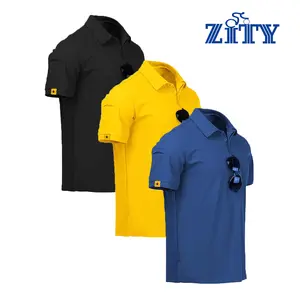 ZITY 3 Pack Mens Polo Shirts Short Sleeve Golf Shirt Performance Moisture-Wicking Athletic Casual Collared Shirts