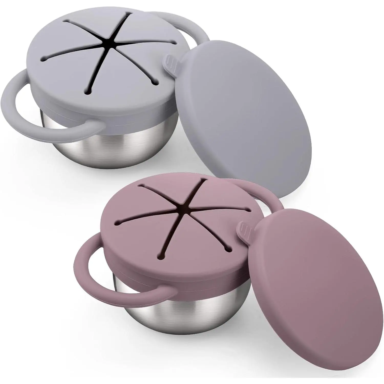 Light Grey + Grey Purple