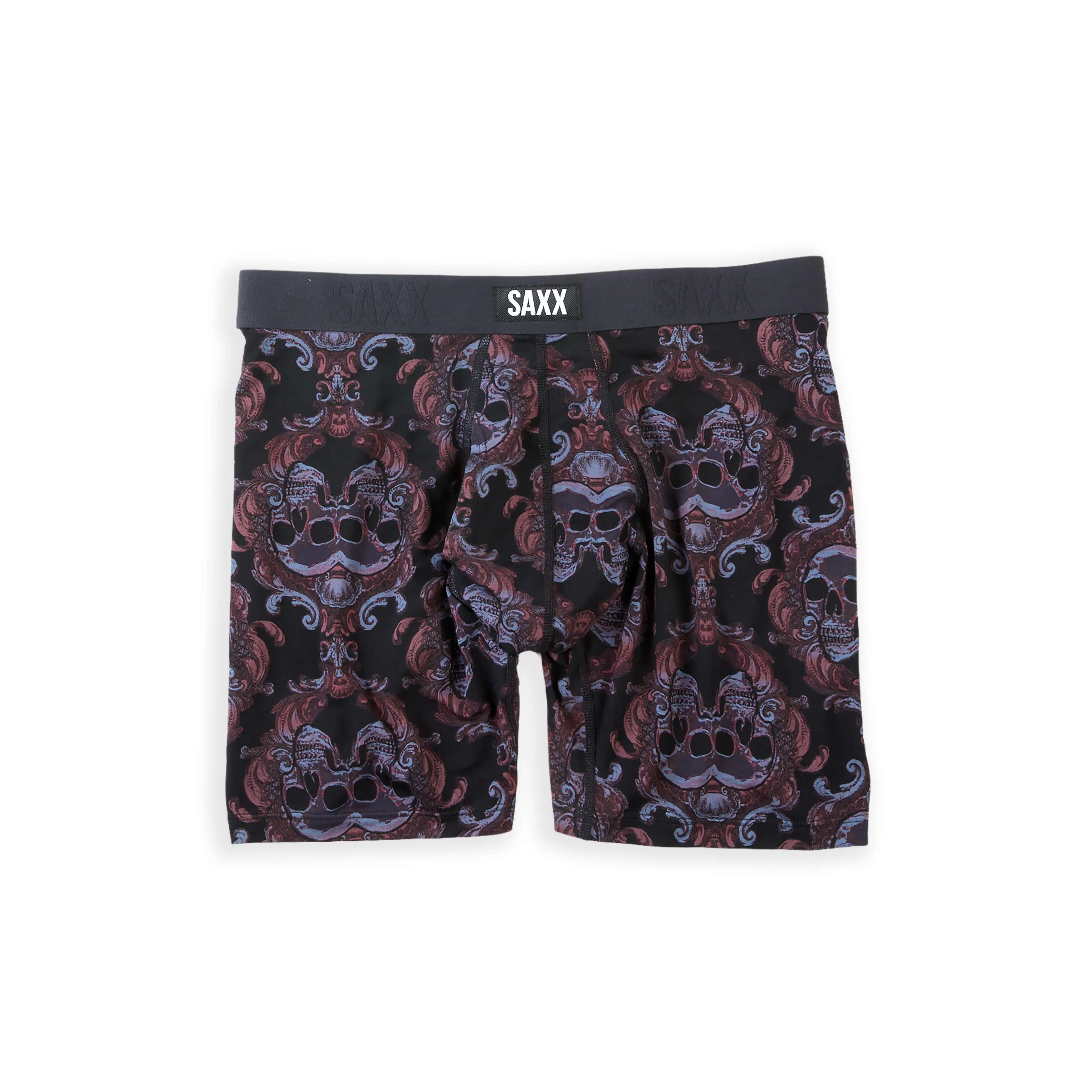 Men's Soft Saxx Vibe Xtra Skull Brocade Boxer Brief