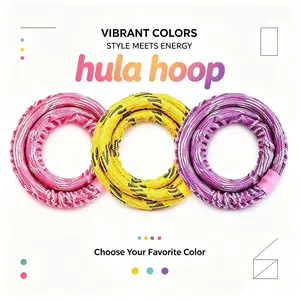 Soft Weighted Hula Hoop – At-Home Exercise, Silent Anti-Pinch Design, Portable Core Trainer