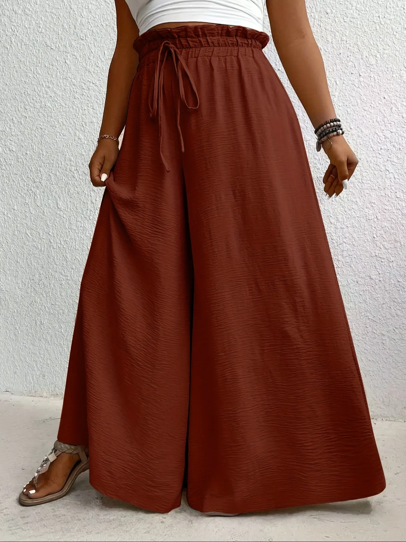knee length dresses for ladies Pera Pants – Classic White Minimalist Pants main image 1