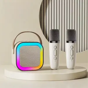 Karaoke Machine for  Adults, Portable Bluetooth Mini Karaoke Microphone Singing Speaker with  Wireless Mic and Light,Toys for All Smartphones,Birthday, Family,Home Party