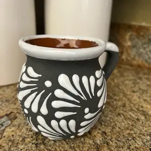 JARRITOS mexican mug clay, Mexican clay cup, MEXICAN cup hand painted Hand made Mexican pottery coffee mugs