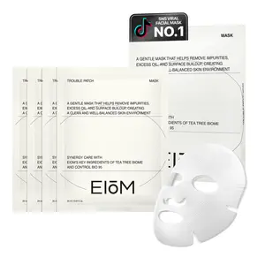EIOM Trouble Patch Mask – Full Face Tea Tree Face Mask | Absorbs Oil & Buildup (20ml x 4)