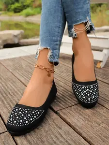 Comfortable Women's Flat Shoes, Fashion Casual Footwear, Daily Wear Low Heel Design, Most Comfortable Stylish Durable Ladies Flats, Ballerina Flats Shoes