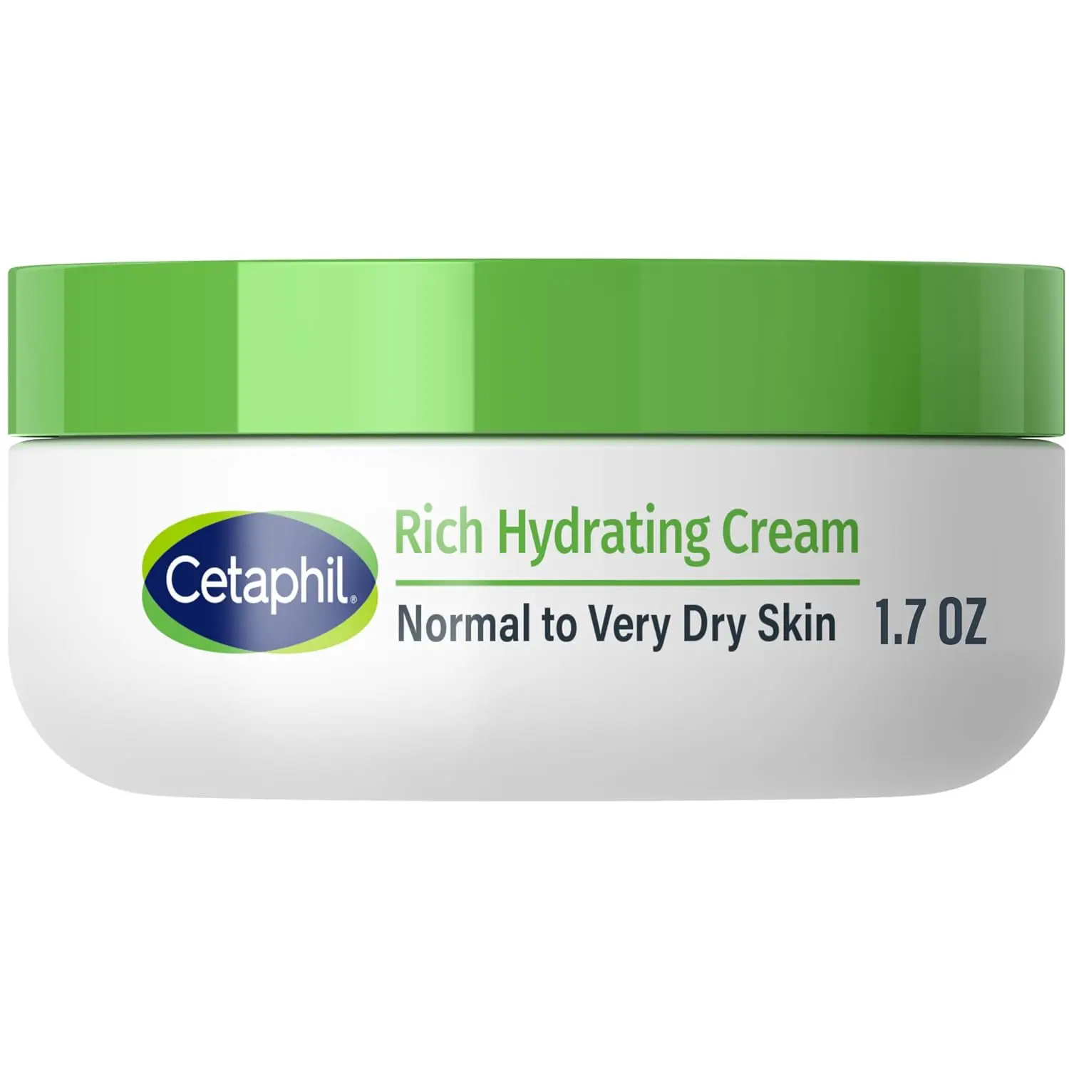 Cetaphil Rich Moisture Face Cream – Overnight Hydration with Hyaluronic Acid, Fragrance-Free, 1.7 oz