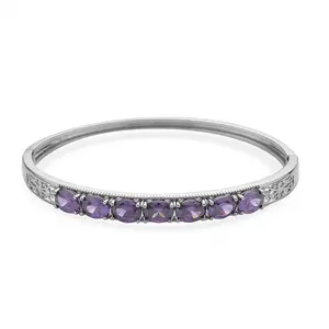 Cubic Zirconia CZ Bangle Cuff Bracelet for Women Jewelry Birthday Christmas Gifts for Women