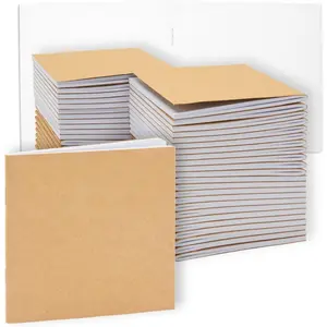 48 Pack Mini Blank Books for Kids - Bulk Sketchbooks, Kraft Paper Notebooks for Classroom, Party Favors, Travel Writing (4x4 In)