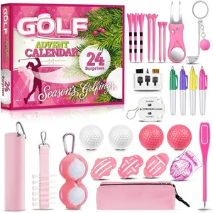 Golf Advent Calendar 2025 for Adult Women Teen Girls, Christmas Countdown Calendar with Golf Tee & Ball, Ball Marker, Divot Repair Tool Golf Gifts for Wife Girlfriends Mom Daughter