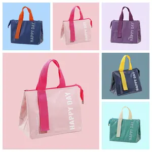 Colorful Lunch Bag Tote Bag Women InsulatedLunch Box Reusable Leakproof LargeSpacious Cooler Tote for Women Men Adult for Work Office Travel Picnic