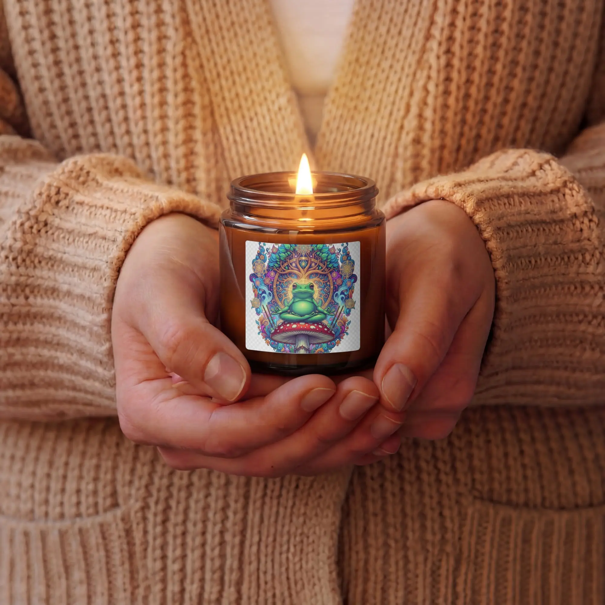 Highly Vibrating, Deeply Rooted — Amber Joy Candle