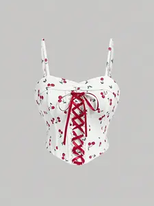 Trendy Cherry Crop Top – Perfect for Brunch & Day Out