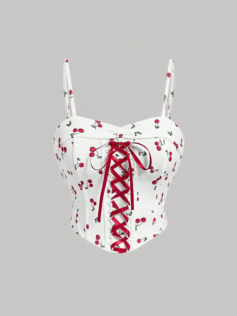 Cherry with love cropped top - TikTok Shop