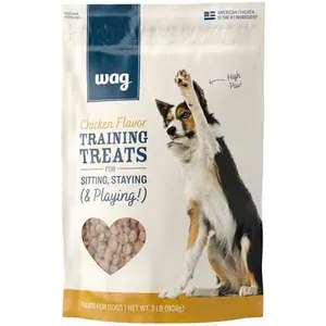 Wag Chicken Flavor Training Treats for Dogs, 2 lb. Bag (32 oz)