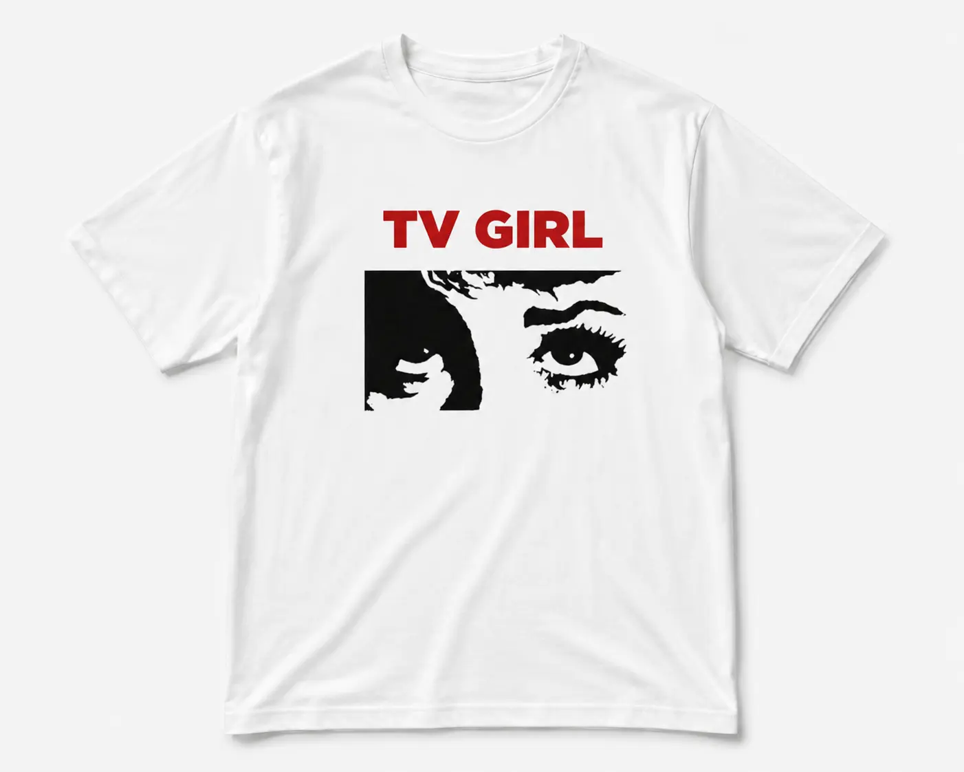 Handmade Print ShirtTV Girl Baby Tee, lovers rock, y2k clothing, Pinterest ,vintage Cropped Fit