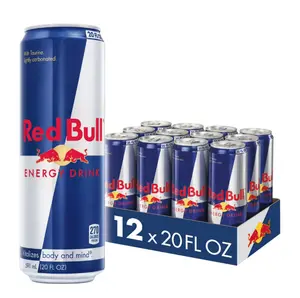Red Bull Energy Drink, 20 fl. oz. Can, Pack of 12 Cans