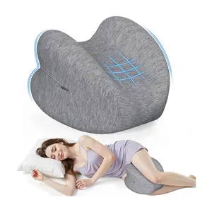 Knee Pillow for Side Sleepers Memory Foam Leg Pillow Hip Spine Support