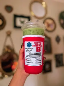 Blood Bag Iced Coffee Sleeve
