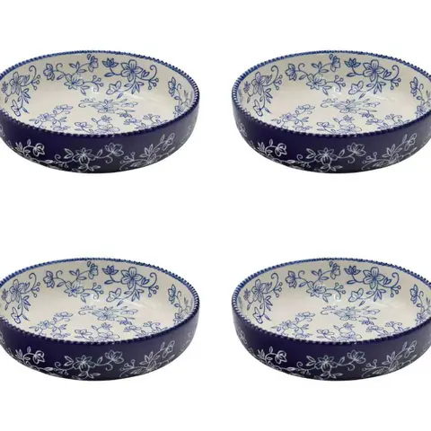 Temp-tations Set of (4) 32-oz Shallow Bowls