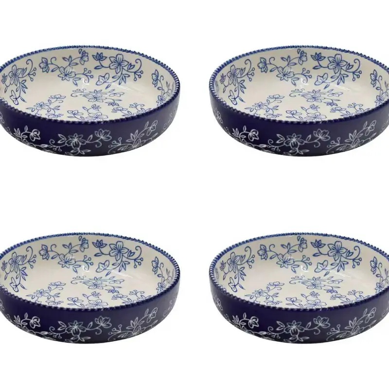 Temp-tations Set of (4) 32-oz Shallow Bowls