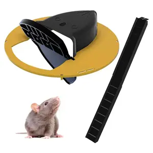 Innovative New DIY Trap Lid  Fully Automatic Continuous Capture  Flip-Top Mousetrap  Physical Rodent Control Device   Reusable Mousetrap  Eco-Friendly ABS, Safe for Home, Yard & Garage