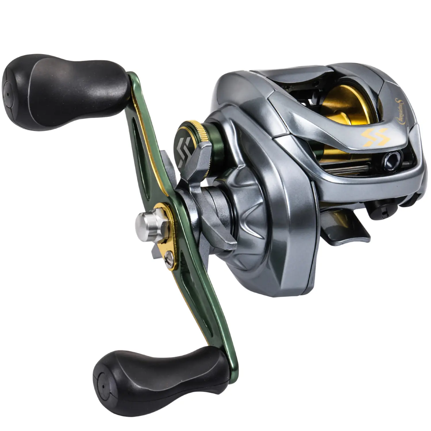 Sougayilang Water Drop Wheel Spinning Reel - 7.6:1 Gear Ratio, 11+1 Bearings, Aluminum Zinc Gear, Aluminum Body, Compact Magnetic Brake, Narrow Profile, Rocker Arm, Professional Fishing Tool for Fishing Enthusiasts, Stronger, Low Profile, Brass