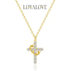 Loyalove Simple Crown & Cross Pendant Choker Necklace for Women & Men & Girls Pretty Crown Cross Necklace For Daily Clothing Decor Trendy All-match & Exquisite Jewelry Hristian Gifts For Fall& For Halloween,Best Gift For Mother' s Day