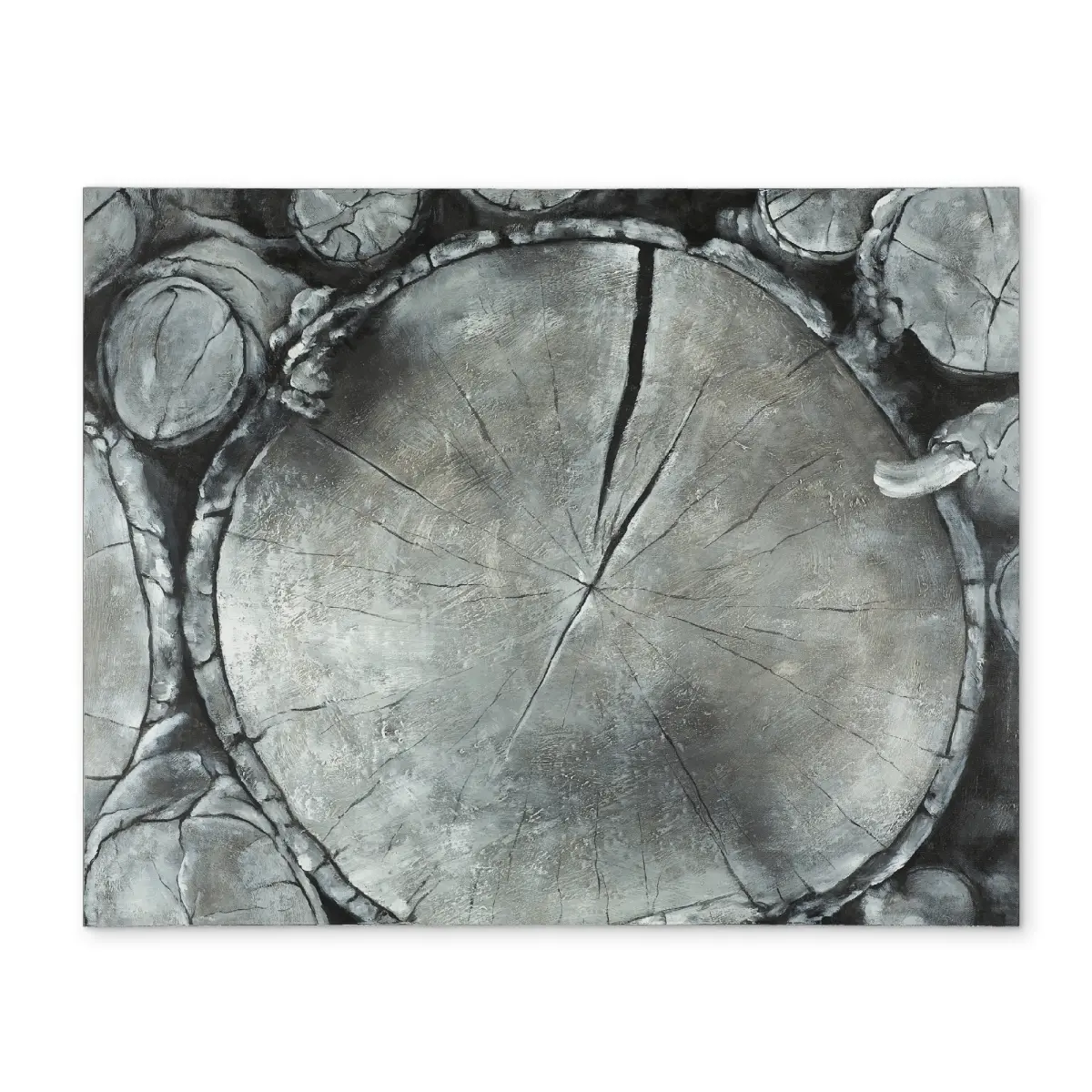 360 stand Rectangular Rustic Wooden Tableware Placemat & Coasters Home Decor, CPPM14183C5P8S, 14x18 in, Monochrome Stacked Wood Logs Design, Polyester Material, Kitchen Use, Wooden Coasters, Wood Block Placemats & Coasters