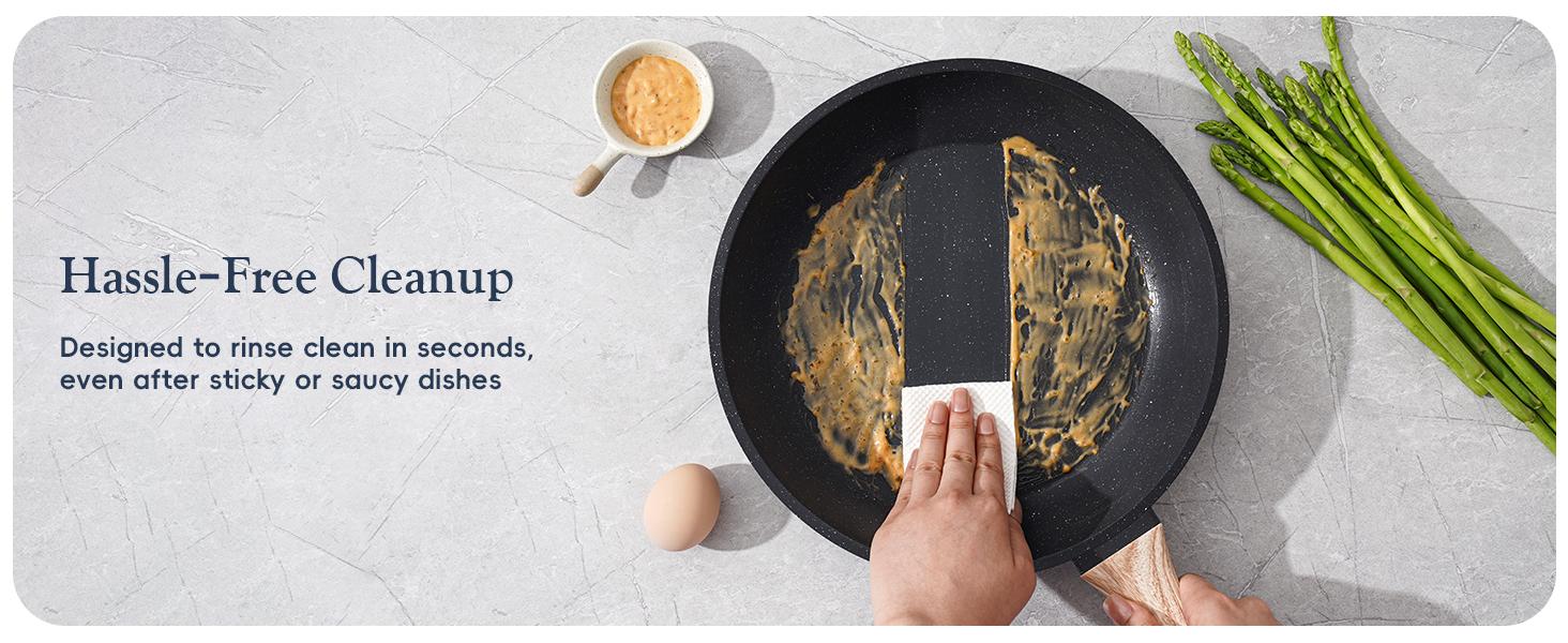 SODAY 12 Pcs Pots and Pans Set Non Stick, Kitchen Cookware Sets White Granite Nonstick Cooking Set with Frying Pans, Saucepans,Nonstick Pots with Glass Lid (NO PFOS, PFOA),Kitchenware,stock up on specials, DealsForYouDays,Father's Day Gift