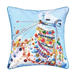 carol & frank Side Eye Liama Pillow