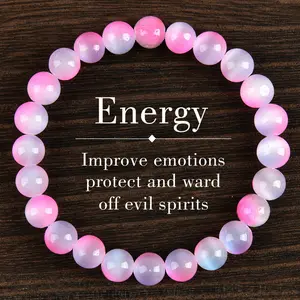 Energy Bracelet,- Sparkling Artificial Crystal, Jewelry Gift For Both Sexes, A Piece Of Jewelry blue friendship bracelet fahlo  bracelet blue bracelet   jewelry protection bracelet encouragement gift fashion artificial Colorblock Beaded Crystal Bracele