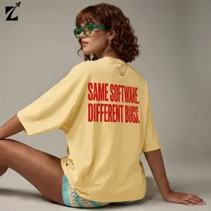 Comfort  Color  "Same Software Different Bugs" Graphic T-Shirt - Funny Tech Humor, Programmer Nerd Streetwear Top