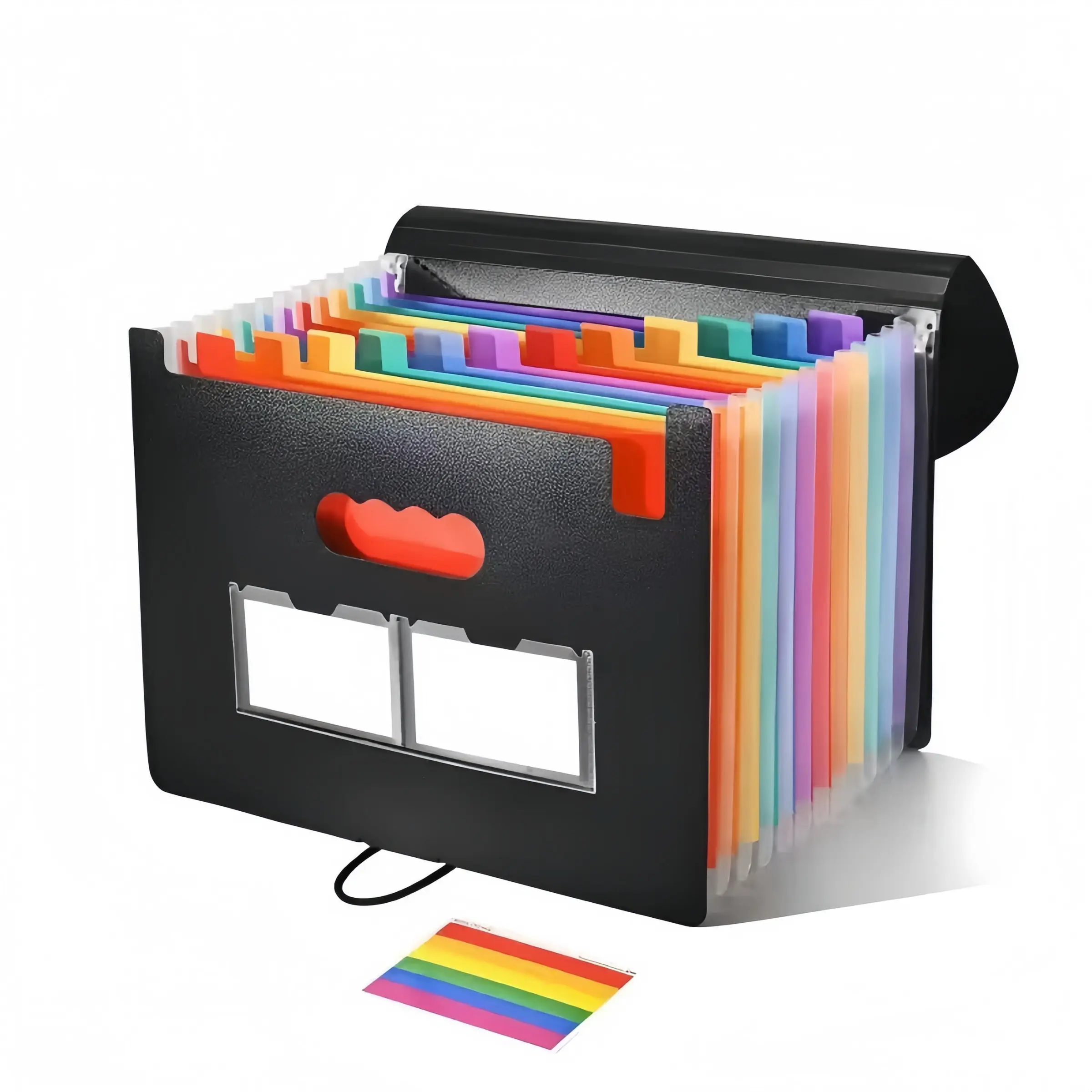 Expanding File Folder 13 Pockets A4 Size Filing Folder Organizer Large Capacity Portable Accordion Folder Expandable File Folder Accordian File Box for Office Supplies Classroom OfficeStudent Return-to-School Information Book Files Organizer