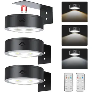 LED Picture Light   Operated Picture Light,Remote Control Painting Lights,Timer and Dimmable Art Light for Wall, Accent Display Wall Light for Artworking,Wall Decor Puck Lights