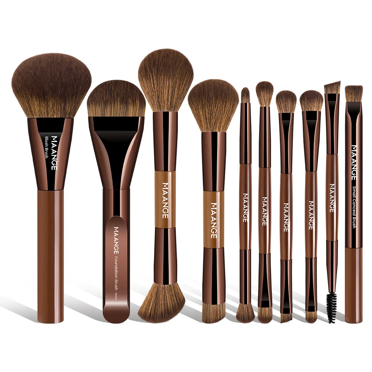 10 Pcs Brushes - Brown