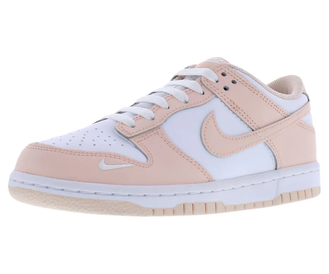 NIKE Girls' Dunk Low GS Classic Low-Profile Athletic Shoes, Single Pair, Kids Sizes for School Wear or Everyday Use