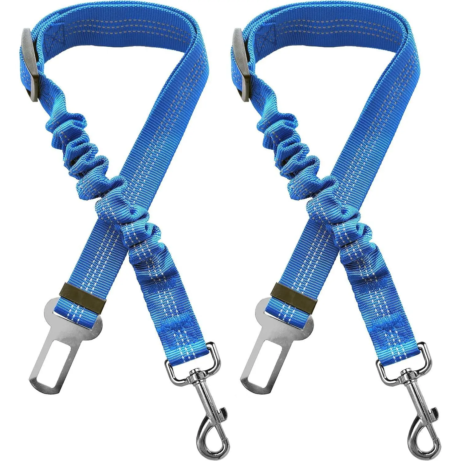 Adjustable Car Seat Belt Dog Leash with Traction Control, Versatile Use Pet Safety Accessory for Secure Ride in Car Interiors